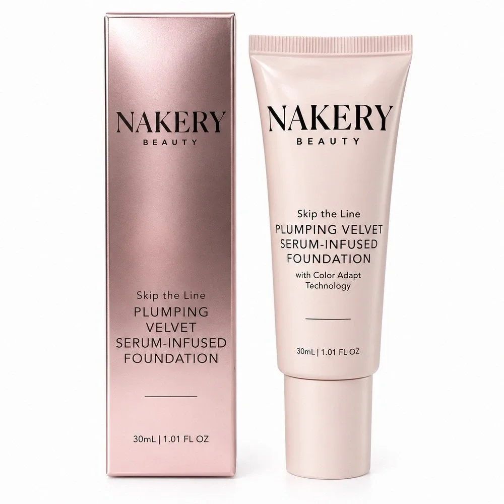 NAKERY Beauty Plumping Velvet Serum-Infused Foundation in Medium SEALED NIB
